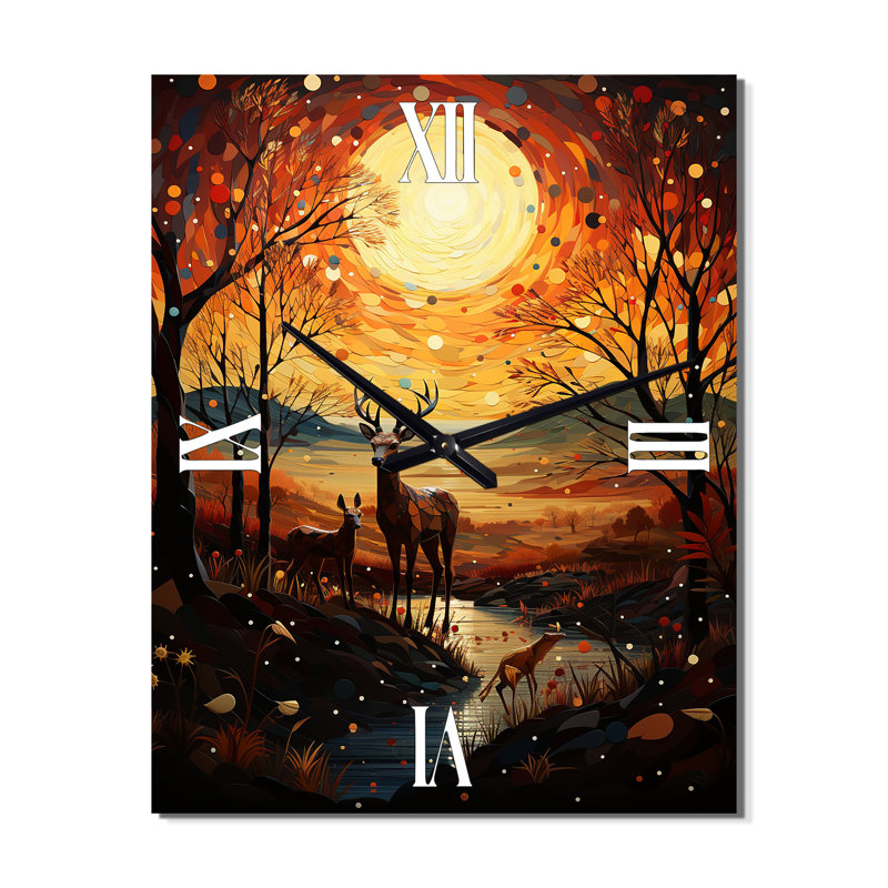 Janerich - Horloge murale africaine, H 28 po x l 12 po x P 1 po