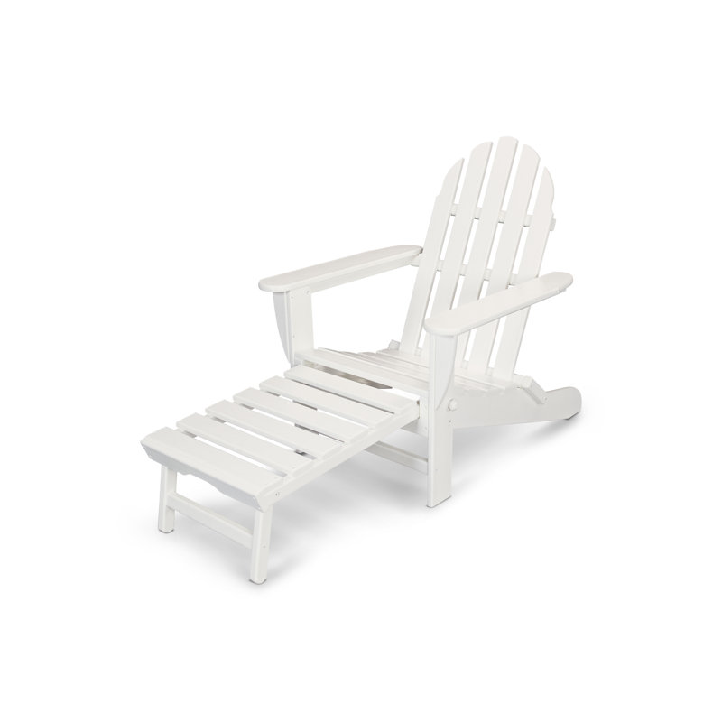 Chaise Adirondack d'extérieur en PEHD Classics, Blanc