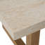 Cascais - Ensemble de table d'extérieur gris + faux travertin + eucalyptus