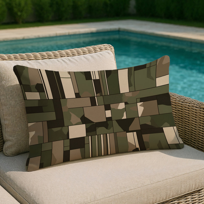 Sentry Path Indoor And Outdoor Pillow, Rectangle 20"H x 14"W