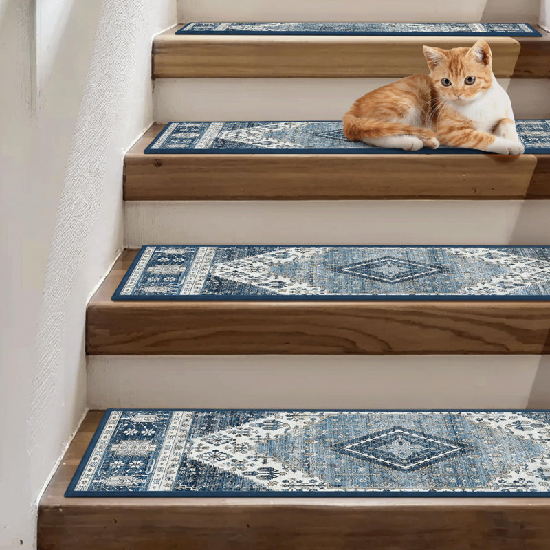 Tapis antidérapant antidérapant, Bleu, 15 pièces incluses