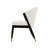 Ola Modern Chenille Upholstered Elm Wood Dining Side Chair in Cream-91028783