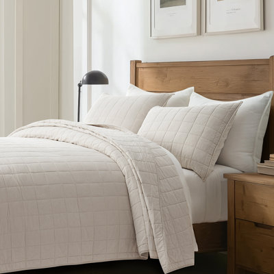 100% Cotton Box Stitch Quilt Set