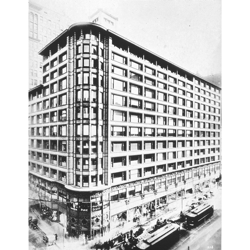 Édifice Carson Pirie Scott à Chicago, H 24 po x l 19 po