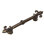 Charlemagne 4 inches c.c. pull with large Fleur De Lysin Satin