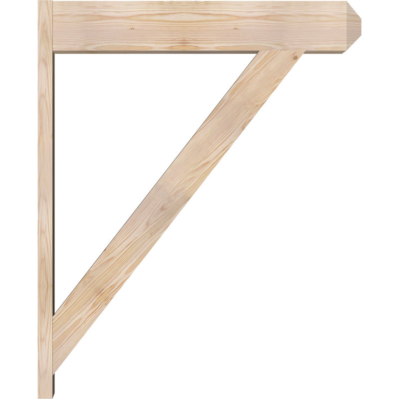 Artisan traditionnel en bois rustique, P 36 po x H 44 po, Sapin Douglas de 7 1/2 po (lisse)