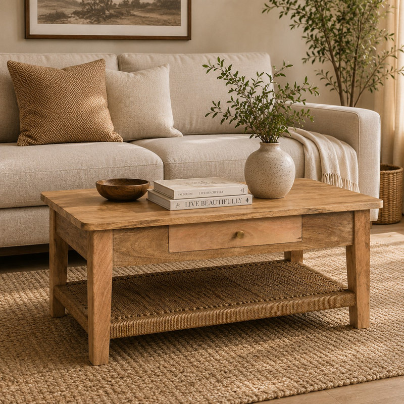 Rope 1 Drawer Coffee Table