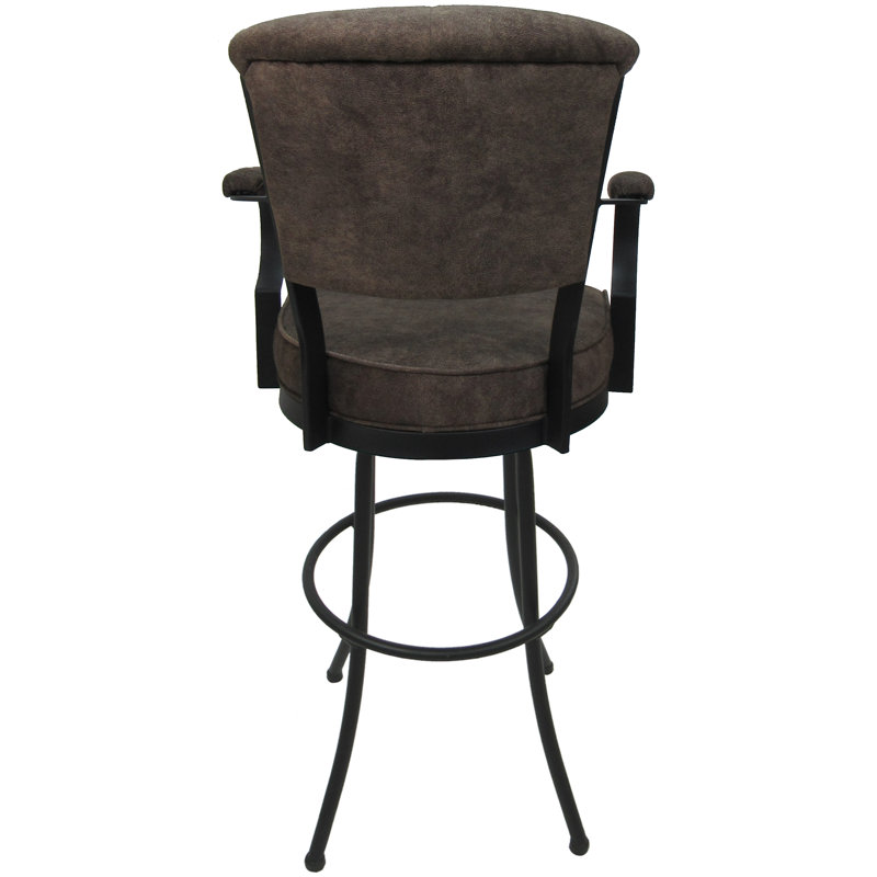 Tabouret pivotant très haut Jigna, Whisky / gris