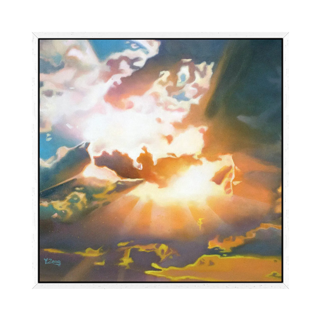 Sonnenstrahl durch die Wolken von Yue Zeng - Galerie-umwickelte Leinwand Giclée auf Leinwand