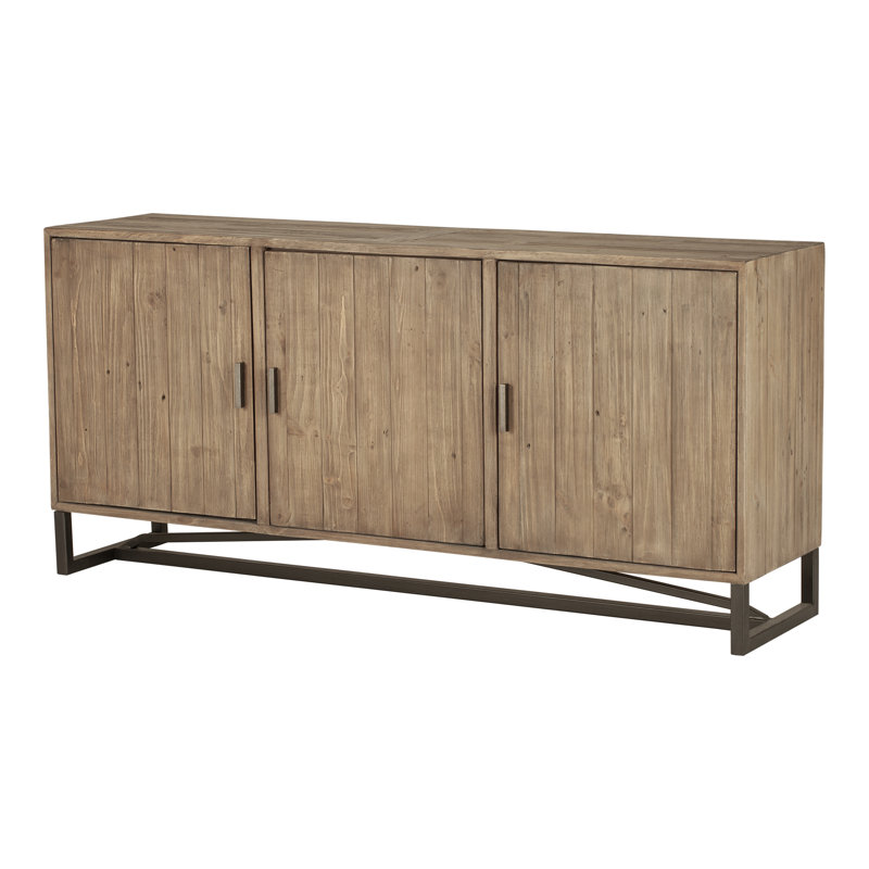 Lopez 68" Wide Pine Wood Sideboard, Sierra