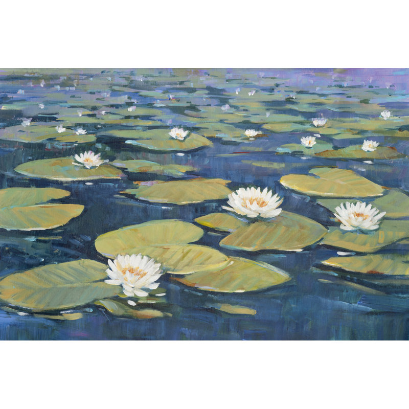 Morning Lilies I - Wrapped Canvas Painting, 30cm H x 46cm W