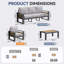 Ensemble de canapé modulaire d'extérieur 4 pièces 4 pièces - Canapé modulaire pour 5 personnes avec coussin amovible-1230489523