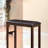 Farmhouse Style 1Pc Counter Height Bench Footrest Upholstered Seat Wooden Furniture