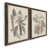 Toile avec cadre en noyer