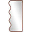 Miroir mural en bois brun
