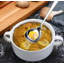 Ensemble de 4 louches à sauce en acier inoxydable avec bec - cuillère à soupe et à soupe de qualité alimentaire 18/10 pour une coulée précise, durable et lavable au lave-vaisselle