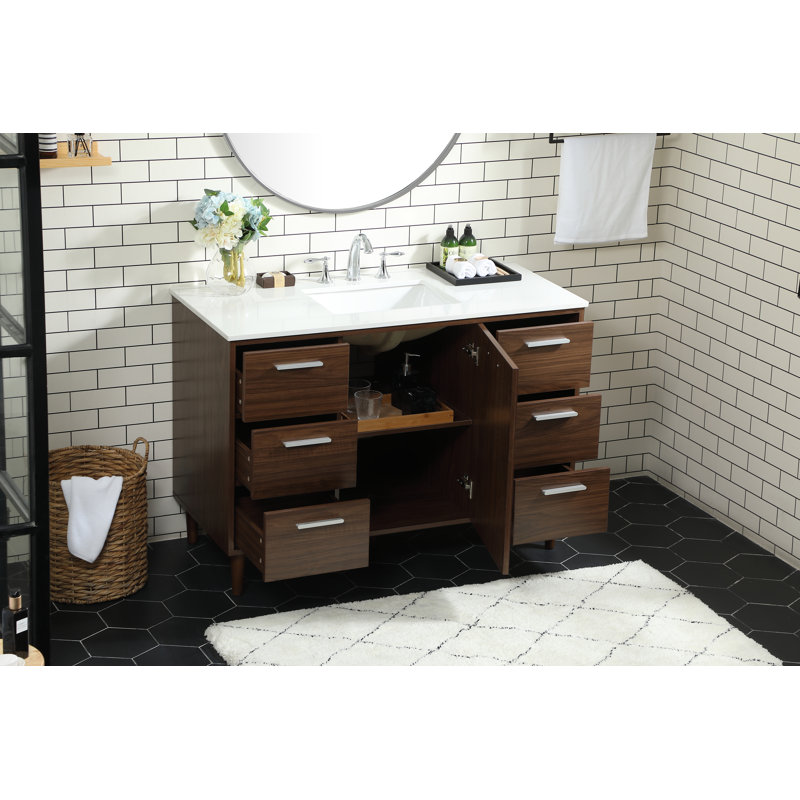 Ensemble de meuble-lavabo simple 48 po Baldwin, Noyer