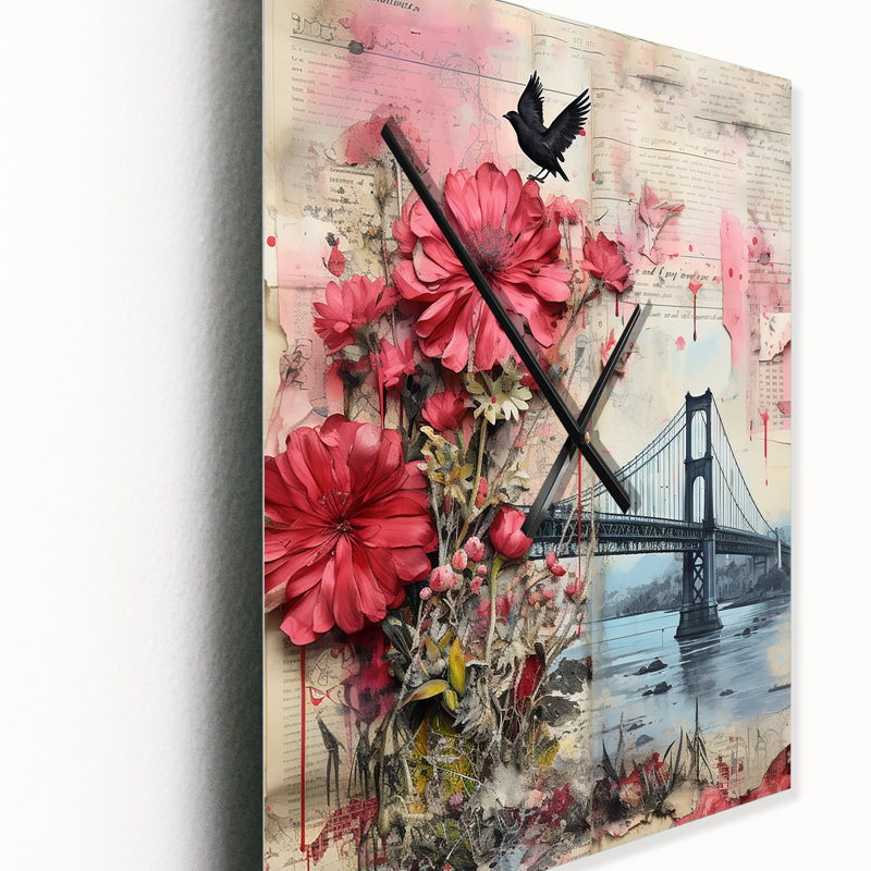 Golden Gate San Francisco - Collage rose rétro II - San Francisco, Petit