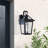 Adamo 1 - Light 13.4''H Black Iron ETL Outdoor Wall Light with Dusk to Dawn