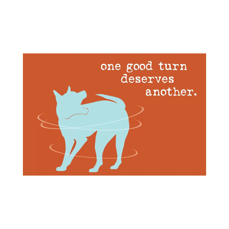 One Good Turn by Dog Is Good And Cat Is Good - Wrapped Canvas Print, 66.04 cm H x 45.72 cm W x 3.175 cm D