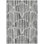 8' X 10' Gray Ivory And Charcoal Abstract Washable Indoor Outdoor Area Rug