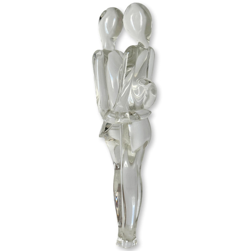 Rare Midcentury Italian Murano Glass Lovers Sculpture