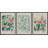 Classical Artwork Paris Florence Seoul Pastel Vibrant Abstract Flower Market Framed Canvas 3 Pieces Print Wall Art-90975423-90975424-119385130