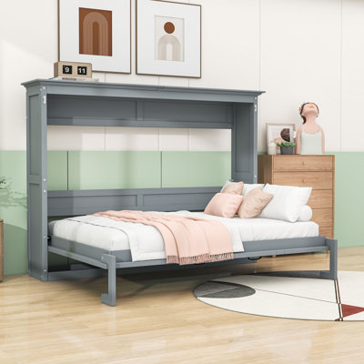 Murphy Bed Cabinet with Slats and Legs