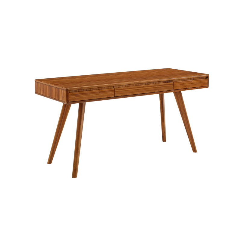 Bureau en bois massif Lacey, Ambre