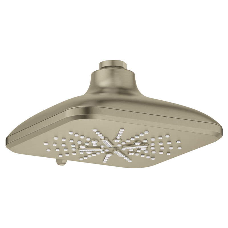 Pomme de douche à jet fixe avec DreamSpray, Nickel brossé InfinityFinish