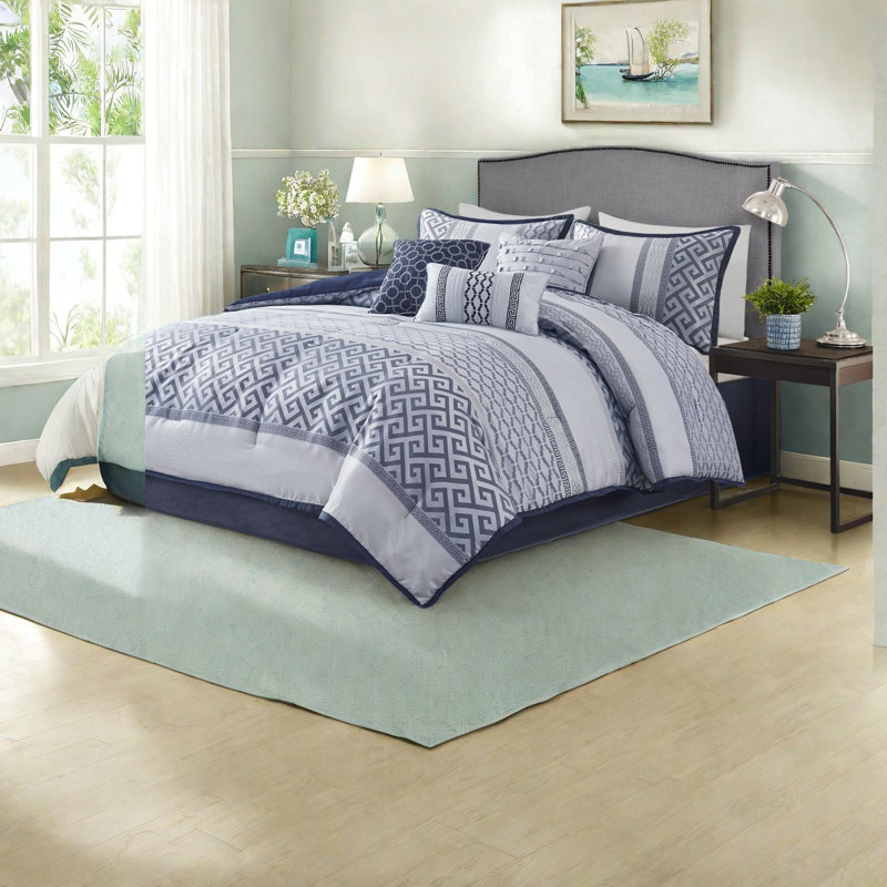 Ensembles de literie en jacquard luxueux, édredon en polyester, style traditionnel élégant