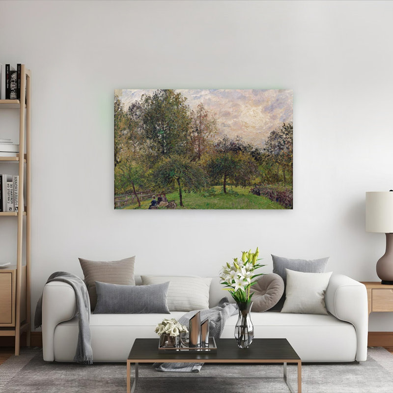 Apple Trees And Poplars In The Setting Sun, 1901 Impressionist Abstract Contemporary Landscape Nature Wall Art Print - Print