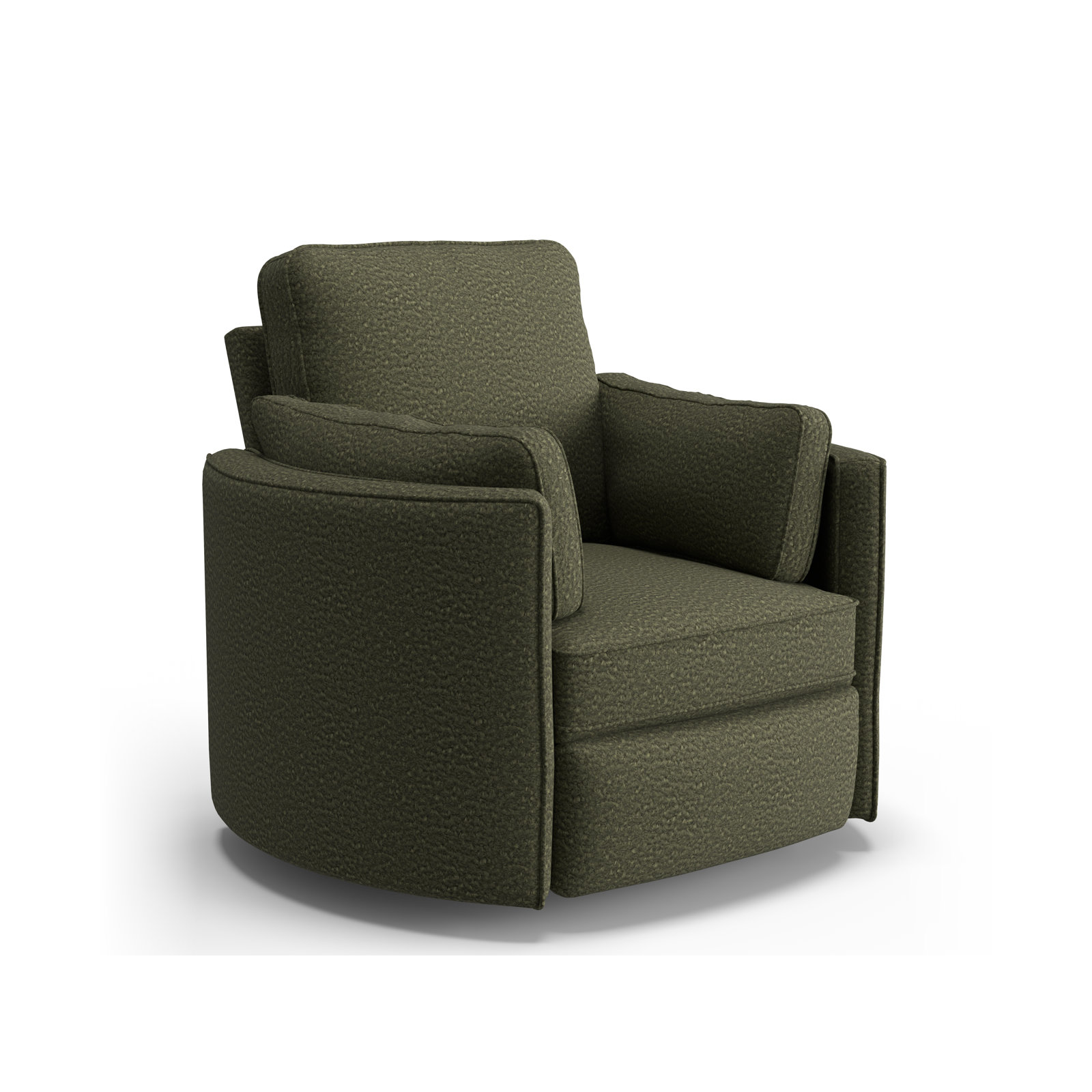 Vedika 41" Swivel Recliner, Fiona Olive Performance, Manual
