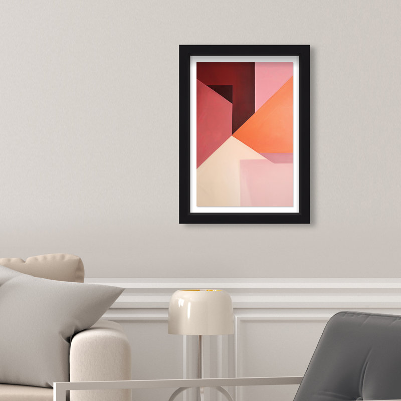 Berry Juice Shadowbox Abstract Print by Oliver Gal, Black Frame, 10 x 15, 16.5"H x 11.5"W, Black Frame