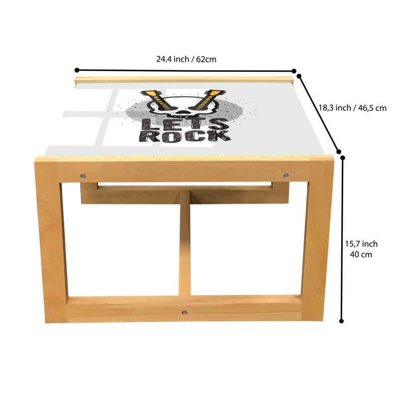 Jaecion Sled Coffee Table, 62cm H x 46cm W x 40cm D
