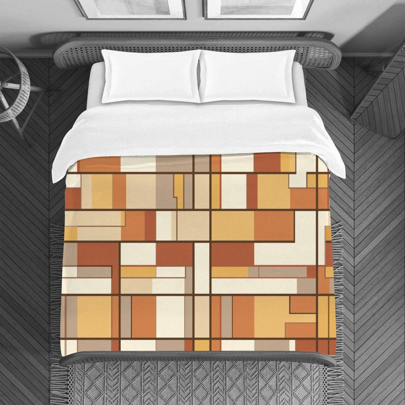 Housse de couette Ektara Mondrian Geometric Mondrian Bedding, Housse de couette très grand