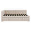 Lit de jour en L pleine grandeur avec lit gigogne escamotable et chargement USB-1684290012