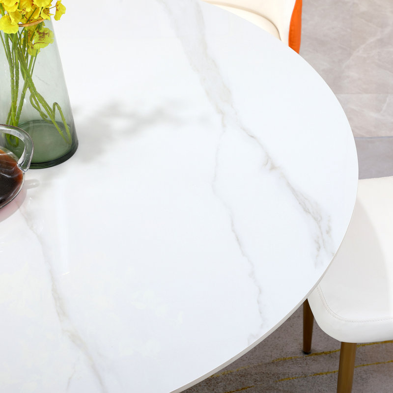 Table de salle à manger ronde Carrara