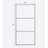 34.02'' - W x 72.02'' H Door Framed Fixed Glass Panel with