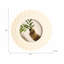 Sagebrook Home Ivory Scalloped 4X4 Round Photo Frame, Polyresin & Wood