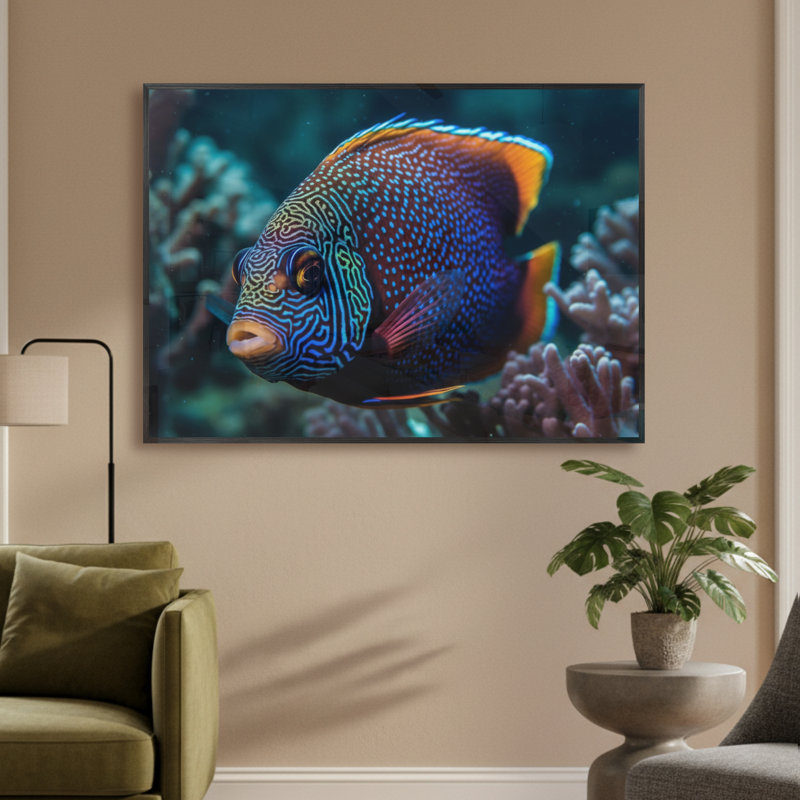 Single Picture Frame LED Illuminated Wall Art Wall Art on Glass / Aluminium, 50 cm H x 60 cm W