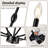 12-lights Black Farmhouse Chandelier For High Ceilings-123465966