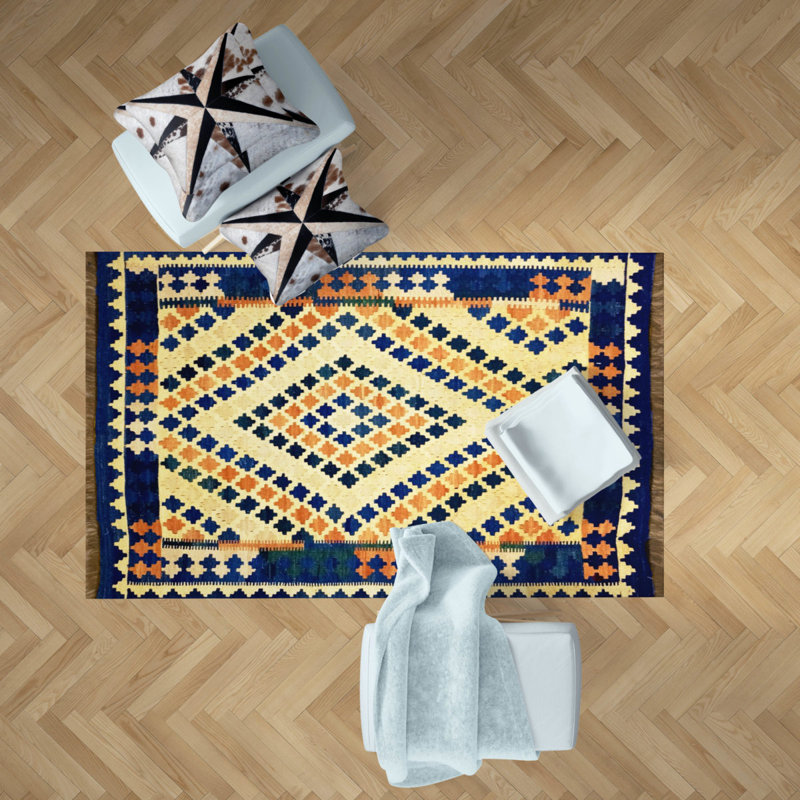 Richarson Geometric Hand Woven 130cm X 180cm Area Rug