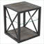 Table basse en verre trempé peu encombrant pour le salon, charme rustique facile à nettoyer