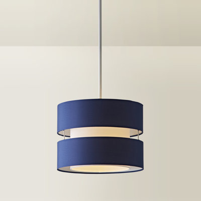 Blended Fabric Drum Pendant Shade