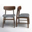 Chaise rembourrée en bois massif Gantz