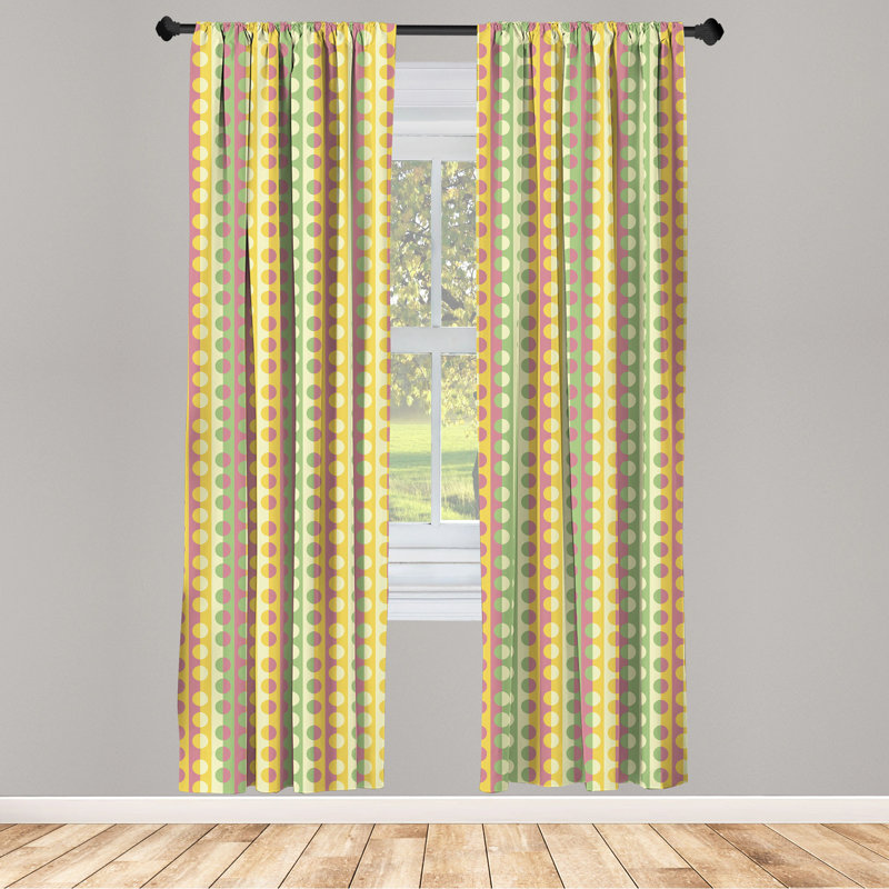 Striped Semi-Sheer Rod Pocket Sliding Panel, 28" x 84"