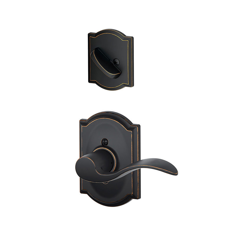 Accent Interior Lever Set, Right, Aged Bronze, Yes