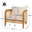 Chaise avec accoudoirs de patio Kirkby
