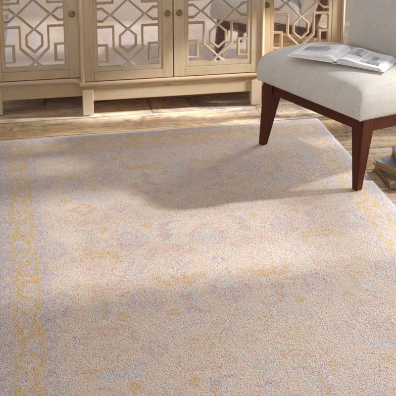Elsea Wool Oriental Indoor Rug, Rectangle 3'6" x 5'6"